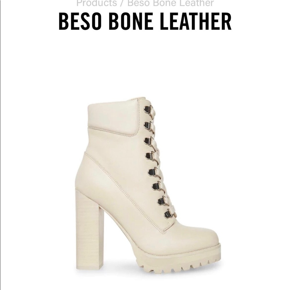 Steve Madden Beso Bone Leather Boots